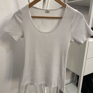 Aritzia Ribbed Fitted Tee